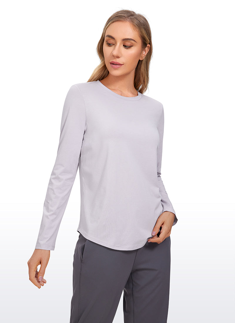 Pima Cotton Workout Long Sleeve