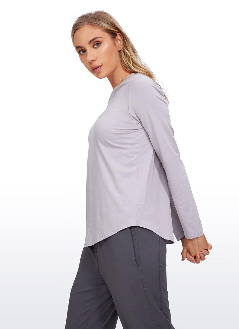 Pima Cotton Workout Long Sleeve