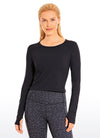 CozyFlex Cropped Thumbhole Top