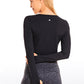 CozyFlex Cropped Thumbhole Top