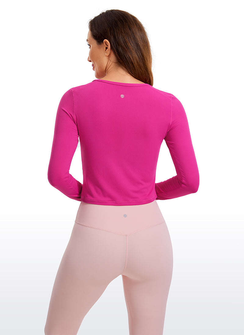 CozyFlex Cropped Thumbhole Pullover