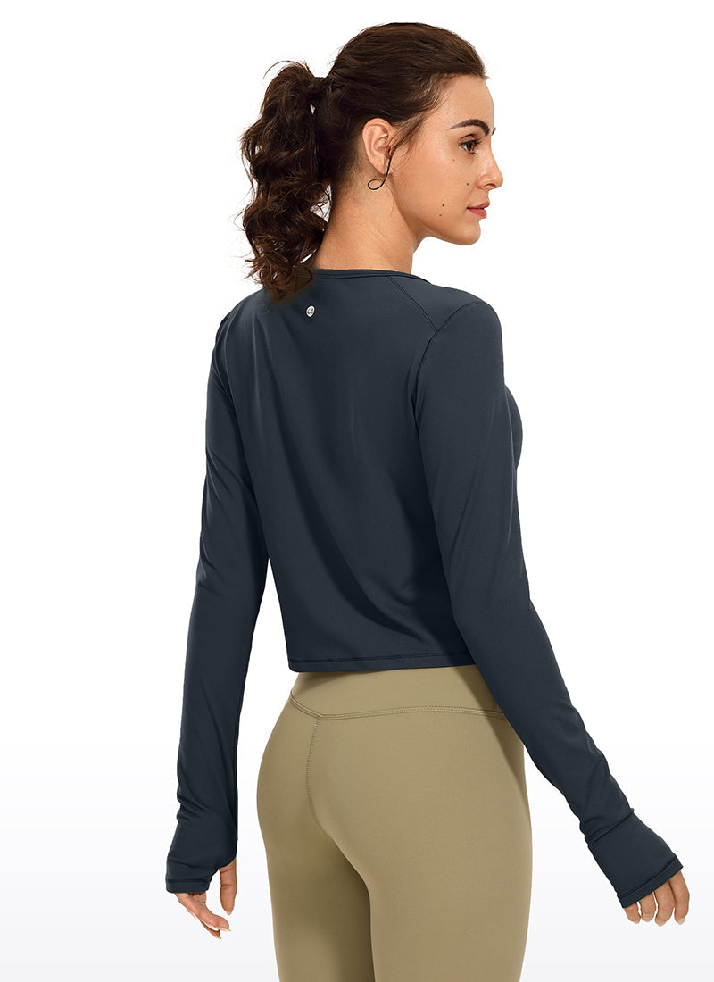 CozyFlex Cropped Thumbhole Pullover