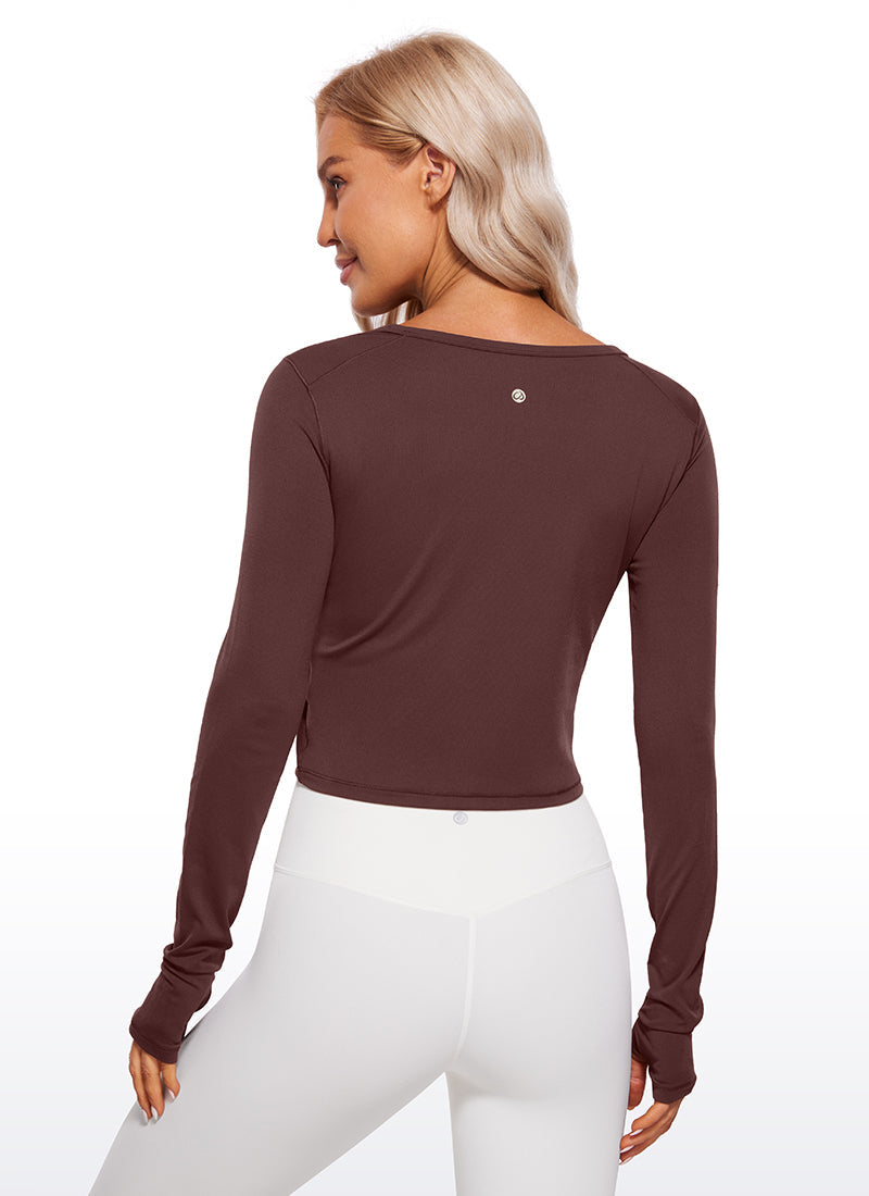 CozyFlex Cropped Thumbhole Pullover