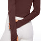 CozyFlex Cropped Thumbhole Pullover