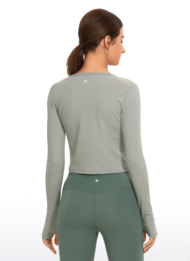 CozyFlex Cropped Thumbhole Top