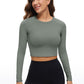 CozyFlex Cropped High-Neck Pullover