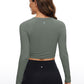 CozyFlex Cropped High-Neck Pullover