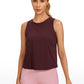 Pima Cotton Crop Tank Round Neck