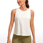 Pima Cotton Crop Tank Round Neck