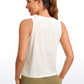 Pima Cotton Crop Tank Round Neck