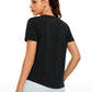 Pima Cotton Yoga Short Sleeves V-Neck