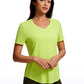 Pima Cotton Yoga Short Sleeves V-Neck