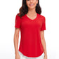 Pima Cotton Yoga Short Sleeves V-Neck