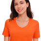 Pima Cotton Yoga Short Sleeves V-Neck