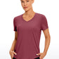 Pima Cotton Yoga Short Sleeves V-Neck