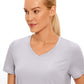 Pima Cotton Yoga Short Sleeves V-Neck