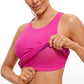 Butterluxe Hip Length Built-in Bra Tanks High Neck