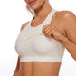 Ribbed High-Neck Racerback Crop Top