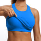 Ribbed High-Neck Racerback Crop Top