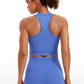 Seamless Ribbed Longline High Neck Crop Tank Racerback