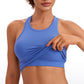 Seamless Ribbed Longline High Neck Crop Tank Racerback