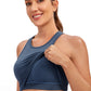 Seamless Ribbed Longline High Neck Crop Tank Racerback