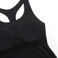 Butterluxe Waist Length Built-in Bra Tank Racerback