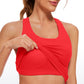 Butterluxe Waist Length Built-in Bra Tank Racerback