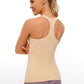 Butterluxe Hip-Length Built in Bra Racerback Tank