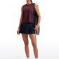 Pima Cotton High Neck Cropped Tank Tops