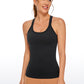 Seamless Ribbed Hip Length Tanks Racerback