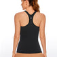 Seamless Ribbed Hip Length Tanks Racerback