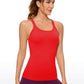 Seamless Ribbed Hip Length Tanks Racerback