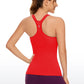 Seamless Ribbed Hip Length Tanks Racerback