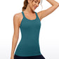 Seamless Ribbed Hip Length Tanks Racerback