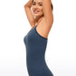 Seamless Ribbed Hip Length Tanks Racerback