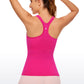 Seamless Ribbed Hip Length Tanks Racerback