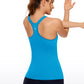 Seamless Ribbed Hip Length Tanks Racerback