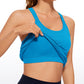 Seamless Ribbed Hip Length Tanks Racerback