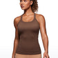 Seamless Ribbed Hip Length Tanks Racerback