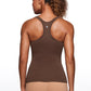 Seamless Ribbed Hip Length Tanks Racerback