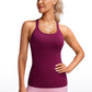 Seamless Ribbed Hip Length Tanks Racerback