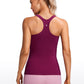 Seamless Ribbed Hip Length Tanks Racerback