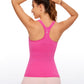 Seamless Ribbed Hip Length Tanks Racerback