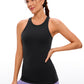 Butterluxe Hip-Length Racerback Tank High Neck