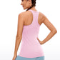 Butterluxe Hip-Length Racerback Tank High Neck