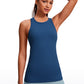 Butterluxe Hip-Length Racerback Tank High Neck