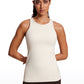 Butterluxe Hip-Length Racerback Tank High Neck