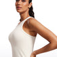 Butterluxe Hip-Length Racerback Tank High Neck