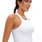 Butterluxe Hip-Length Racerback Tank High Neck